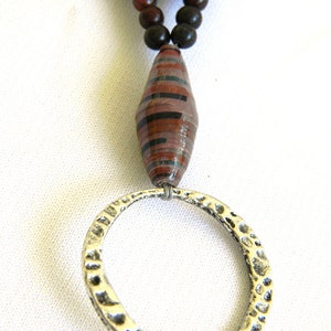 Fair Trade Paper Bead Jewelry Eyeglass Holder Leash Chain 416 image 4