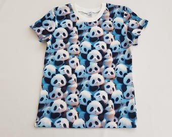 Panda t shirt, Top for kids, Panda gifts, Baby boy clothes, Birthday gift for boy, Children tops, Toddler boy Christmas, Panda top for girl