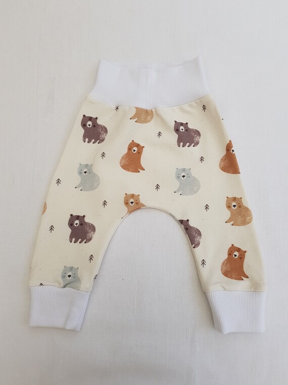Teddy Bear Baby Clothes, Baby Harem Pants, Kids Loungewear, Baby