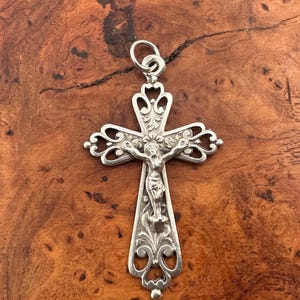 Sterling Silver Cross Crucifix Pendant Gift For Her