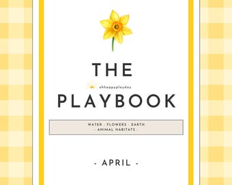 The Playbook - April: Weekly Play-Based Learning Activity Calendar, Book Lists, and Printables