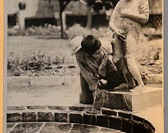 Cartão-postal fotográfico de 1905. Fonte da Juventude (Cuernavaca, México)