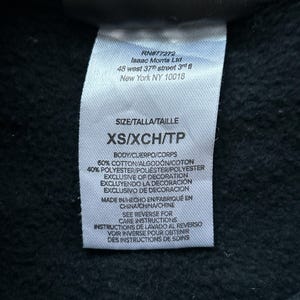 Sudadera negra de cuello redondo Rayo McQueen de Disney Pixar Cars (talla XS) imagen 4