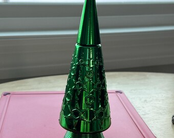 Avon Christmas tree bubble bath bottle