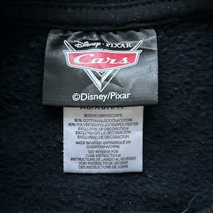 Sudadera negra de cuello redondo Rayo McQueen de Disney Pixar Cars (talla XS) imagen 3