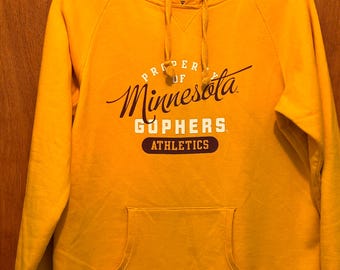 Vintage Champion - Property of Minnesota Gophers Athletics Hooded Sweatshirt Size Lg