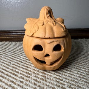 Mini Terracotta  Pumpkin  Hand Dug Terracotta Georgia Red Clay Slip Cast  Farmhouse Indoor Outdoor Decor Planter Etc~