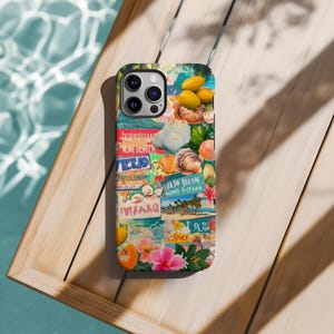 Summer collage iPhone Case Aesthetic Cell Phone Case Cute Cover iPhone 15 14 13 12 11 Pro Max 8 plus X Samsung Galaxy S23 S22 S20 Ultra