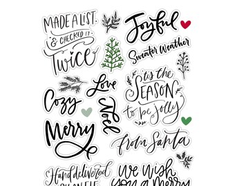 From Santa Words Christmas Ephemera Die Cut Pack