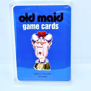 Old Maid Playing Game Cards Vintage Reproduction image 2