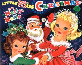 Druck zu Hause | Paper Dolls Little Miss Christmas 1965 | Sofort Download | 2 PDF