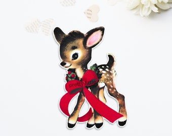 Reindeer #9 Vintage DieCut Cutout Christmas | (1 size available: 4 inch)