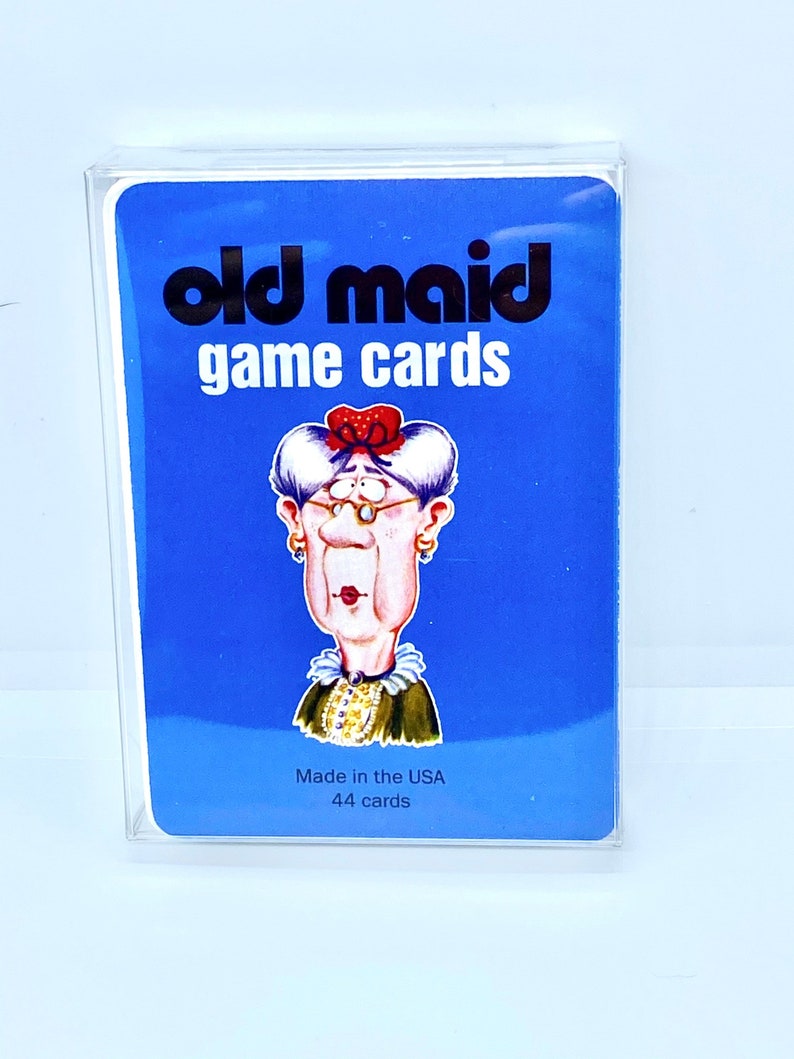 Old Maid Playing Game Cards Vintage Reproduction image 2