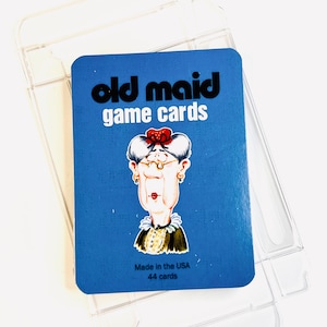 Old Maid Playing Game Cards Vintage Reproduction image 1