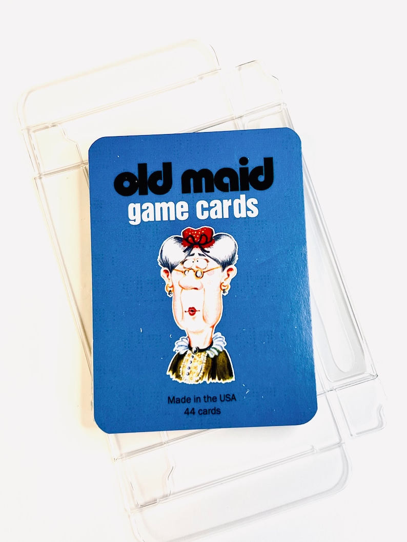 Old Maid Playing Game Cards Vintage Reproduction image 1