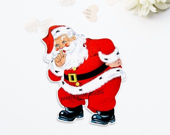 Cutout | Santa Claus #17 Red | Vintage Diecut (1 size available: 4 inch )