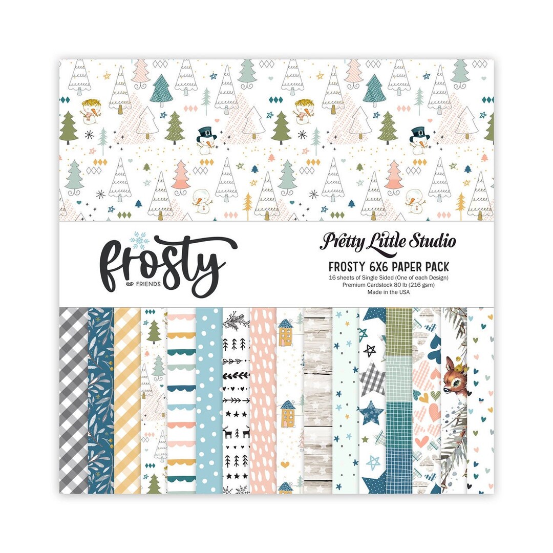 Frosty Scrapbook Paper Pack 3 Sizes Available 4x6, 6x6, 6x9 - Etsy