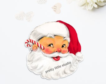 Santa Claus #35 | Vintage Die cut (3 sizes available: 3 1/2 inch, 5 inch, 7 inch )