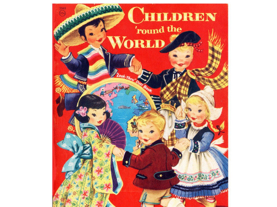 Print at Home Paper Dolls Children Around the World Vintage - Etsy