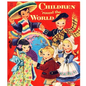 Print at Home Paper Dolls Children Around the World Vintage Retro 1955 Instant Download PDF - Etsy