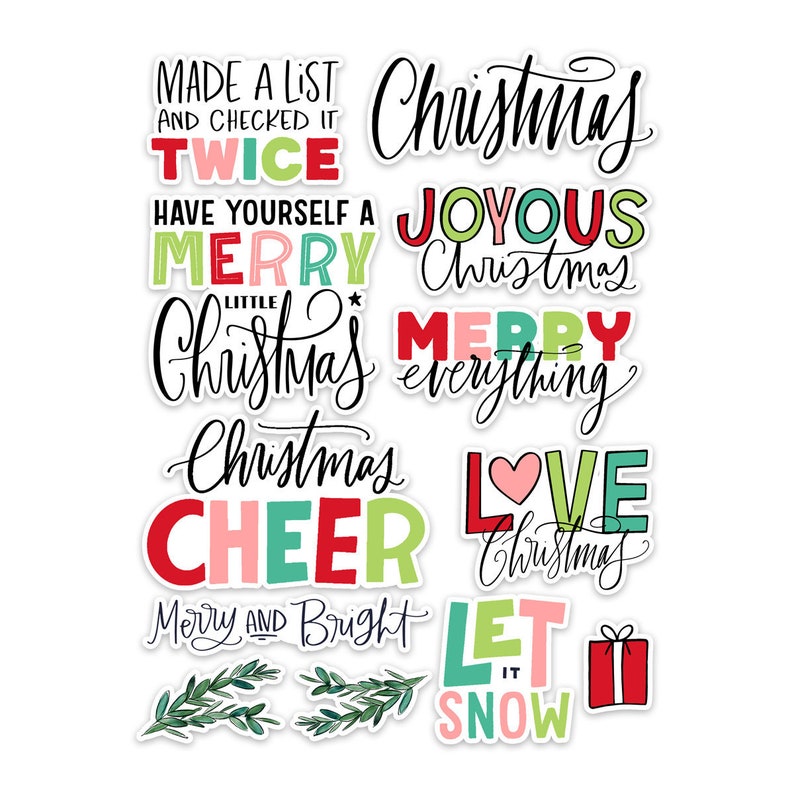 Joyous Words Christmas Ephemera Die Cut Pack image 1