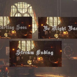 Paquete de biblioteca acogedora: pantallas de Twitch: comienza pronto, regresa enseguida y finaliza la transmisión