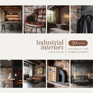 Fotos de Interiores Industriais Imagens de Estética Instagram Casa Imóveis Marketing Digital Imagens de Luxo Industrial PLR MRR
