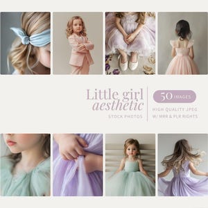 Little Girl Stock Photos Aesthetic Kid Faceless Photography Digital Marketing Neutral Instagram Reels Young Girl Image mrr plr Marketing Kid