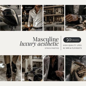 Masculine Luxury Aesthetic Stock Photo Faceless Digital Marketing Instagram Reel Stock Photo Men Fashion Luxury Image MRR PLR Male Lifestyle
