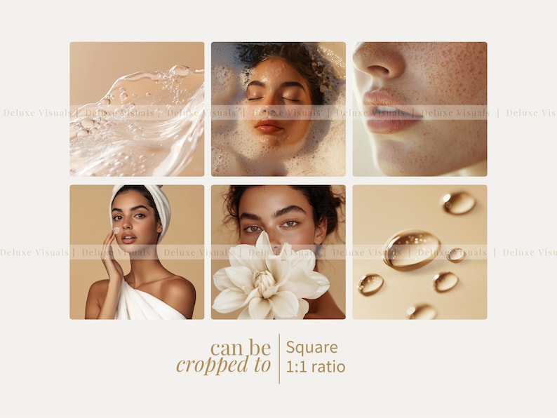 Diverse Skincare Stock Photos Melanin Face Aesthetic Stock Photos marketing Instagram Reels Melanin Beauty Female Model MRR PLR Marketing image 5