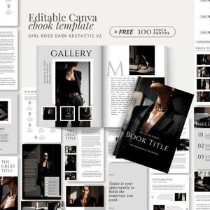 Ebook Template Dark Aesthetic Coaching Ebook Workbook Template Freelancer Marketing Ebook with Dark Aesthetic Logo Fotos Done For You Blei