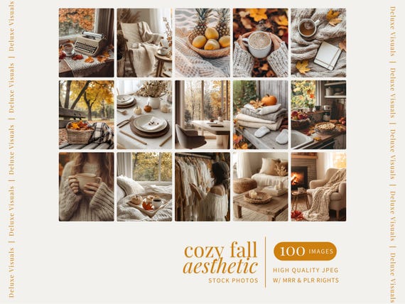 Cozy Fall Neutral Boho Digital Marketing Stock Photos Faceless Rustic Fall Instagram Reels MRR PLR Aesthetic Autumn Halloween Social Photos