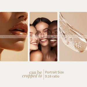 Diverse Skincare Stock Photos Melanin Face Aesthetic Stock Photos marketing Instagram Reels Melanin Beauty Female Model MRR PLR Marketing image 6