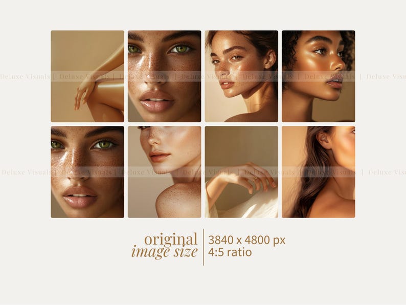 Pode incluir: Uma colagem de seis imagens com retratos de close-up de mulheres com diferentes tons de pele e penteados. As imagens s&atilde;o organizadas em uma grade, com cada imagem mostrando um aspecto diferente do rosto da mulher.