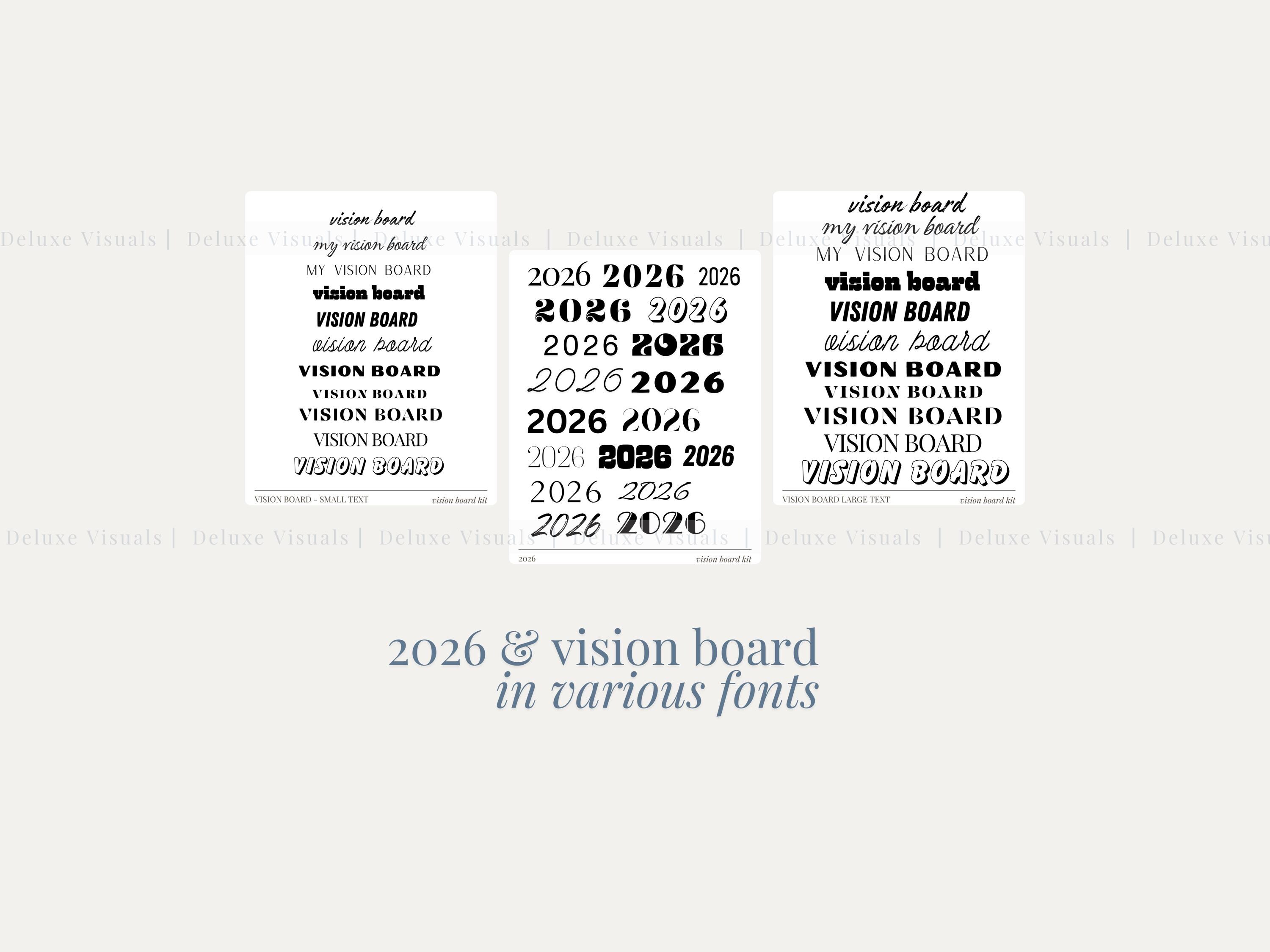 500+ Vision Board Kit Printable Manifestation Stock Photos Motivational ...