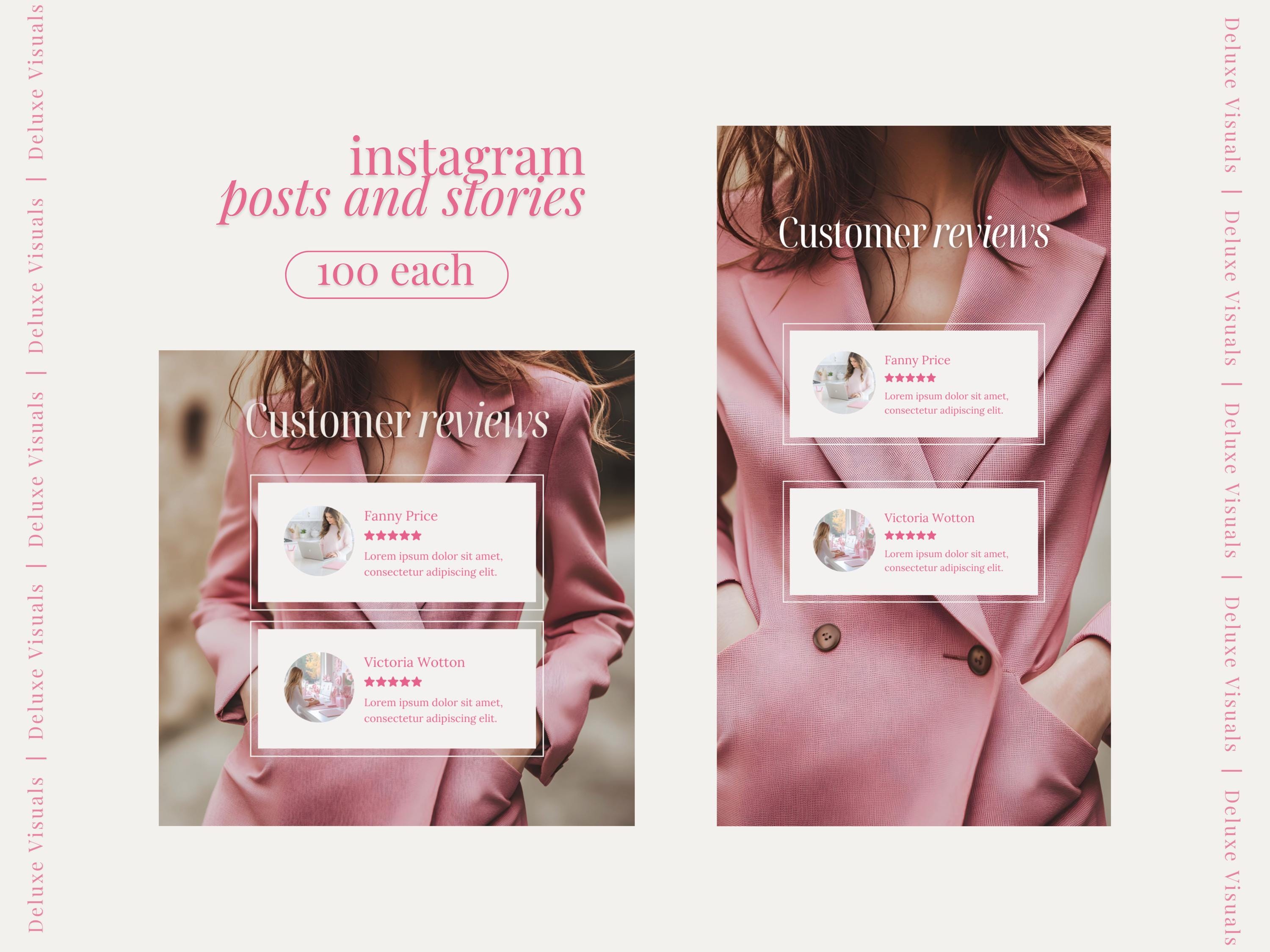 Pink Work From Home Instagram Posts & Stories Templates Business ...