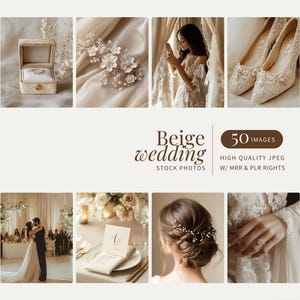 Faceless Beige Wedding Stock Photos Instagram Reels Marketing Stock Image Neutral Aesthetic Engagement Images Wedding Photos MRR PLR Bundle