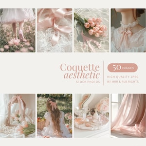 Coquette Stock Photos Aesthetic Faceless Digital Marketing Instagram Reels Pink Coquette Faceless Chic Stock Photos Fashion PLR MRR Images
