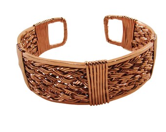 Handwoven Copper Cuff