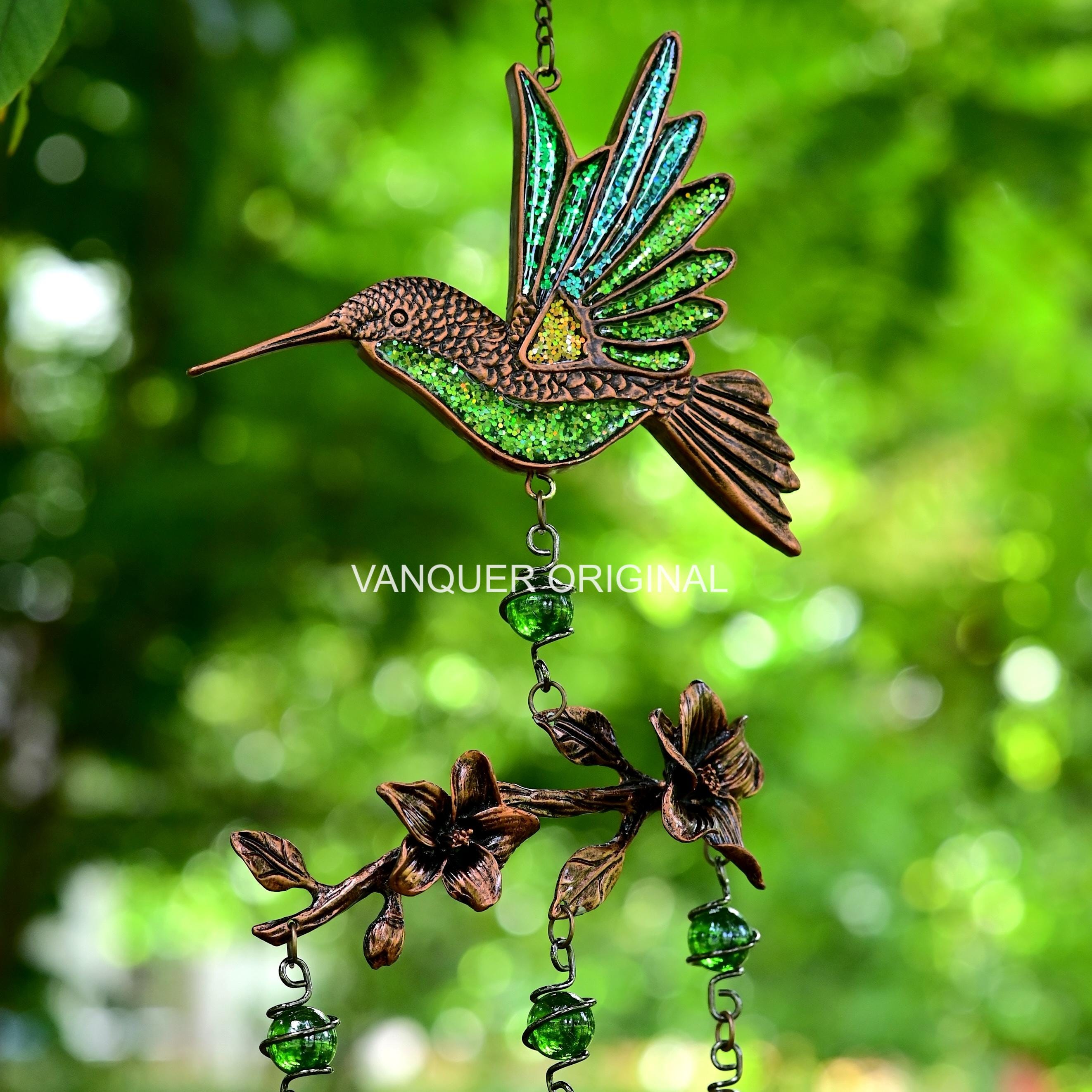 ★ HUMMING BIRDS 4点セット Hummingbird Wind Chimes for Outside | Bring Joy to Your Garden