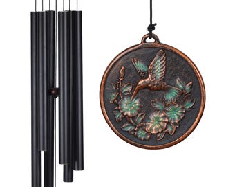 Large Wind Chimes for Outside Deep Tone 34"| 46'' Wind Chimes Outdoor Clearance,Hummingbird Wind Chime,Sympathy Gift,Patio,Home Décor