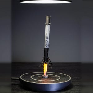 SpaceX Falcon 9 Space Rocket Scale Model for a gift for a space geek for engineer shelf decoration  lamp gift father decor desk diorama epox