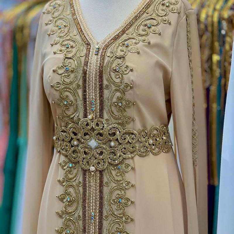 Chiffon Embroidered Kaftan main image 1