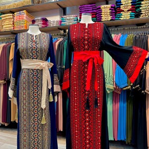 Handmade Palestinian Thobe – Traditional Embroidered Dress | Cultural Heritage Fashion