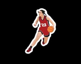 Caitlin Clark bubble- free stickers.