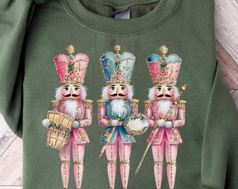 Retro Nutcracker Christmas Sweatshirt, Nutcracker Tshirt, Christmas Gift, Matching Christmas Shirts, Womens Christmas Tee, Family Christmas