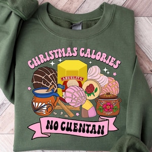 Maglione Feliz Navidad, Maglietta Felices Fiestas, Felpa di Natale Messicana, Maglietta di Natale Concha, Regali di Natale Ispanici