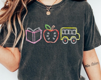 Comfort Cute Teacher Shirt, Back To School Shirt, Teacher Stuff Shirt, Retro Teacher Life Shirt, First Day Of School Gift, Teacher Outfit
