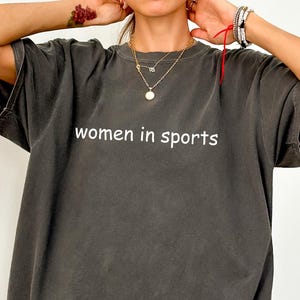 Comfort Women In Sports Shirt, Graphic Sports Mom Tshirt, Retro Female Athlete Tee, Women Empowerment Sweatshirt, Sports Gift For Women