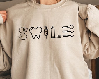Dental Sweatshirt, Dental Assistant Sweater, Dentist Hoodie, Dental Hygienist Gift, Dental Student Tshirt, Dentist Office Workers Shirts
